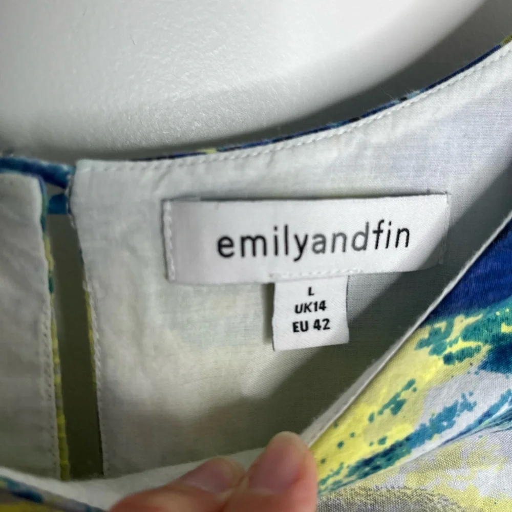 ModCloth/Emily and Fin Tuscan Landscape “Lucy” Dress Size L - Picture 6 of 14